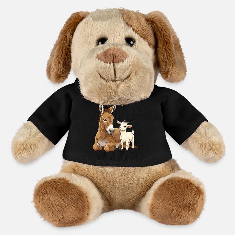 Esel und Ziege - MiniFeet® Hund Helge - Schwarz