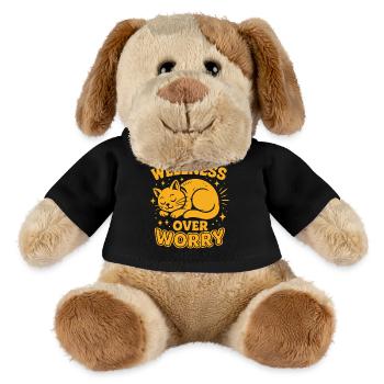Wellness Over Worry Achtsamkeits-affirmation - MiniFeet® Hund Helge - Schwarz - Vorne