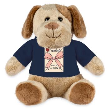 Coquette Aesthetic Bow Pattern Girly Pastel - MiniFeet® Dog Helge - french navy - Front