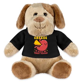 Lactose Intolerant I Cant Eat Cheese - MiniFeet® Dog Helge - black - Front