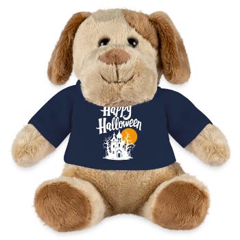 Joyeux halloween - Chien en peluche Helge MiniFeet® - bleu marine - Devant