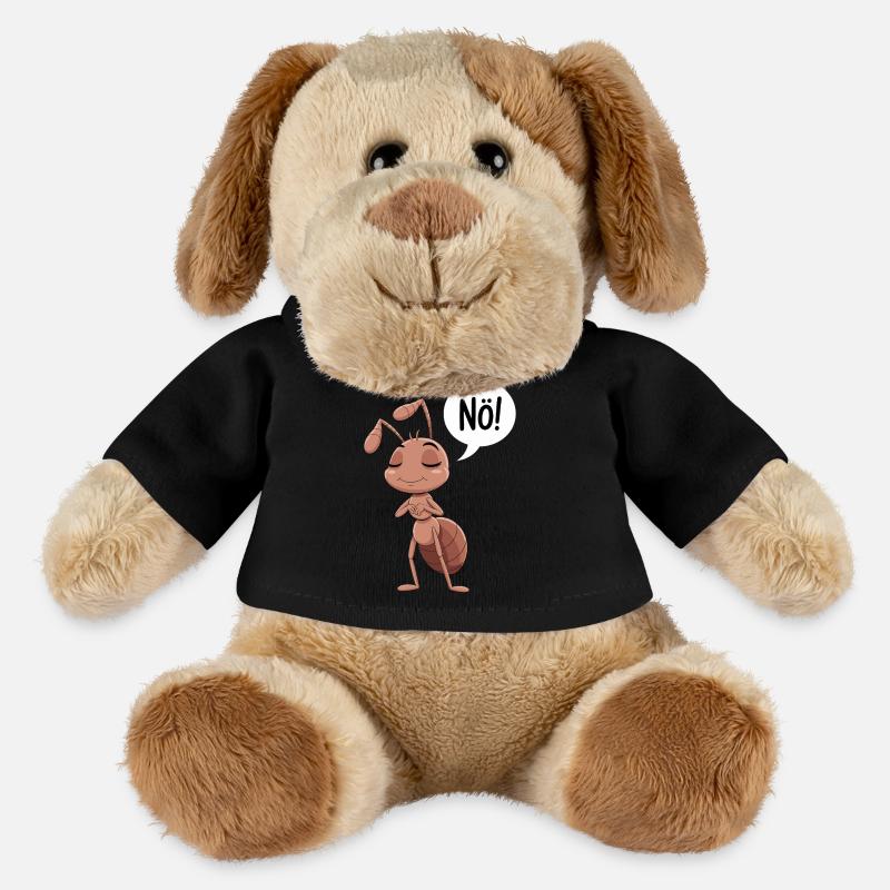 Nö! Lustige Ameise Illustration - MiniFeet® Hund Helge - Schwarz
