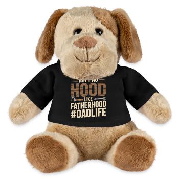 Ain't No Hood Like Fatherhood – Dad Shirt - MiniFeet® Dog Helge - black - Front