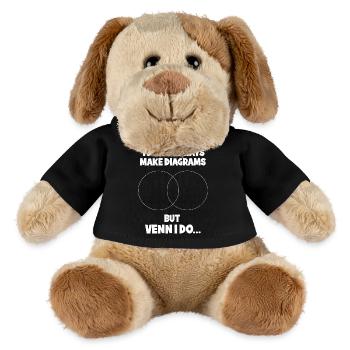 Mathematik Mathe Mathelehrer Mathematiker - MiniFeet® Hund Helge - Schwarz - Vorne