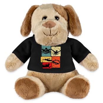 Motif de silhouettes de chars vintage - Chien en peluche Helge MiniFeet® - noir - Devant