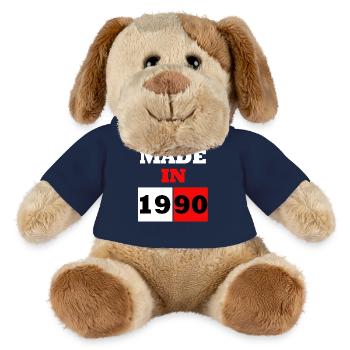 Made in 1990 Retro Blocks - MiniFeet® Dog Helge - french navy - Front