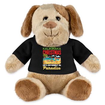 Mele Kalikimaka Hawaiianische Weihnacht - MiniFeet® Hund Helge - Schwarz - Vorne