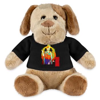 Yakuza Girl : Cyberpunk Oni Mask & Dragon Tattoo - Chien en peluche Helge MiniFeet® - noir - Devant