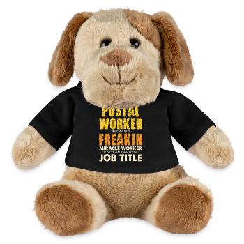 T-shirt miraculeux de la postière - Chien en peluche Helge MiniFeet® - noir - Devant