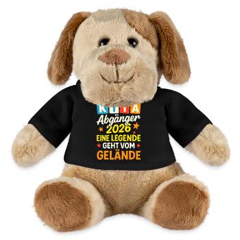 KIta Abgänger Abschied Abschluss Abschlussgeschenk - MiniFeet® Hund Helge - Schwarz - Vorne
