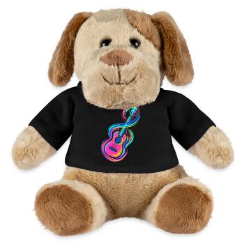 Guitare - Chien en peluche Helge MiniFeet® - noir - Devant