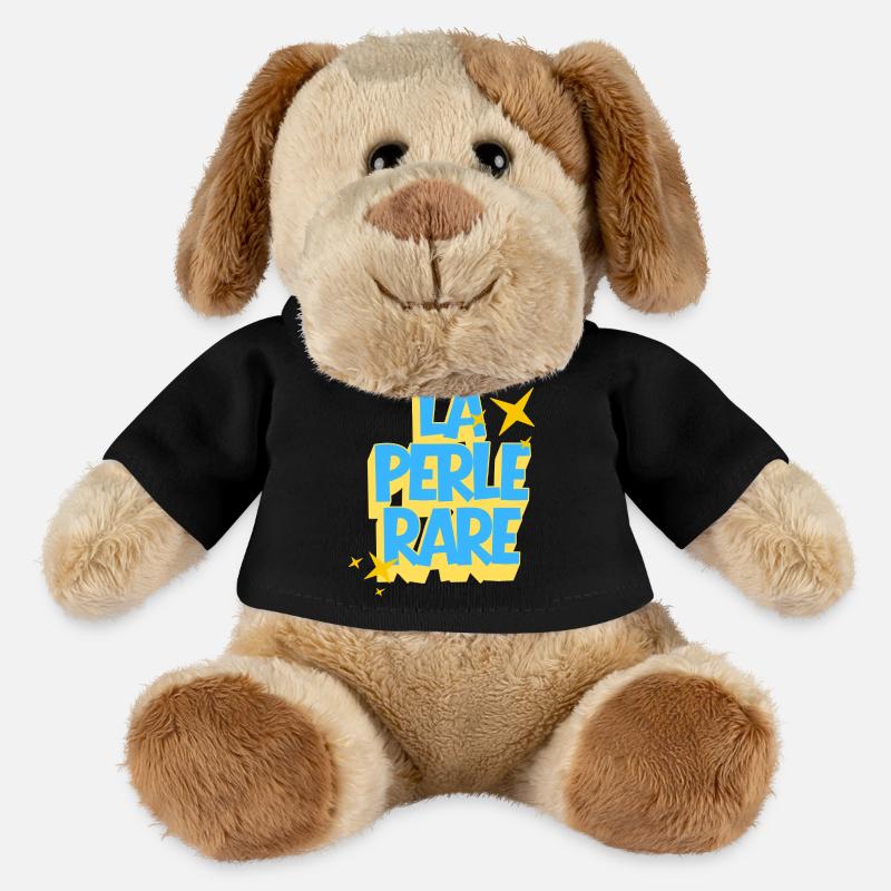 Die seltene Perle, positives Zitat - MiniFeet® Hund Helge - Schwarz