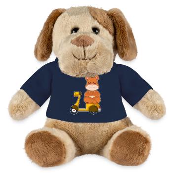 Bär Motorroller - MiniFeet® Hund Helge - French Navy - Vorne