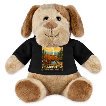 Yellowstone National Park Buffalo Camping - MiniFeet® Dog Helge - black - Front