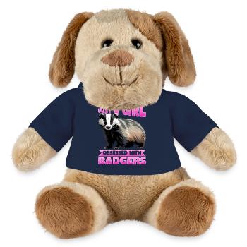 Funny Animal Badger - MiniFeet® Dog Helge - french navy - Front