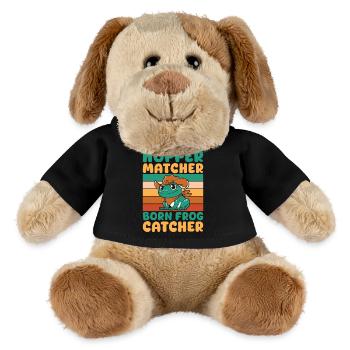 Trape-grenouilles, Saute-sauteur, Grenouille correspondante, - Chien en peluche Helge MiniFeet® - noir - Devant