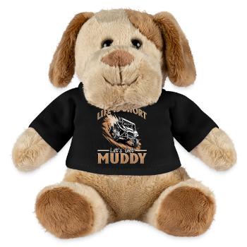 UTV Tout-Terrain Boy Men 4 Wheels Side by Side - Chien en peluche Helge MiniFeet® - noir - Devant