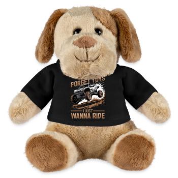 UTV Tout-Terrain Boy Men 4 Wheels Side by Side - Chien en peluche Helge MiniFeet® - noir - Devant