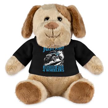 UTV Tout-Terrain Boy Men 4 Wheels Side by Side - Chien en peluche Helge MiniFeet® - noir - Devant