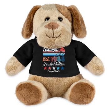 1966 Vintage Birthday Gift 60th Birthday 60 Years - MiniFeet® Hund Helge - Schwarz - Vorne