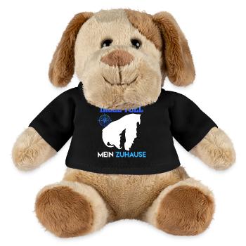 Ostsee INSEL POEL MEIN ZUHAUSE Lustiges - MiniFeet® Hund Helge - Schwarz - Vorne