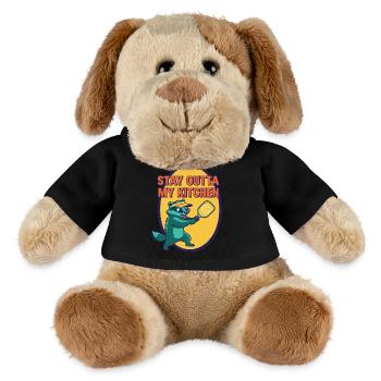 Pickleball-lustiger Spieler, bleib aus meiner Küche raus - MiniFeet® Hund Helge - Schwarz - Vorne