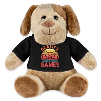 Escape Reality – Manette rétro Games & Play - Chien en peluche Helge MiniFeet® - noir - Devant
