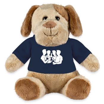 Fête des étudiants - Chien en peluche Helge MiniFeet® - bleu marine - Devant