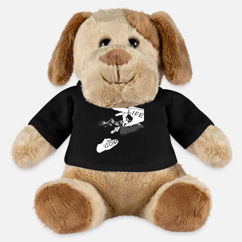 Gott Religion Glaube Leben Retten Hand Geschenk - MiniFeet® Hund Helge - Schwarz