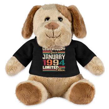 Geburtstagsgeschenk Geboren Im Januar 1994 - 1994 - MiniFeet® Hund Helge - Schwarz - Vorne