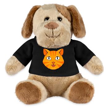Tabby Cat - MiniFeet® Dog Helge - black - Front