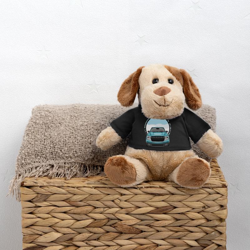 Vue de face du pick-up Chien en peluche Helge MiniFeet®