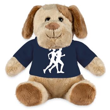 Dynamisches Laufsilhouetten-Design - MiniFeet® Hund Helge - French Navy - Vorne