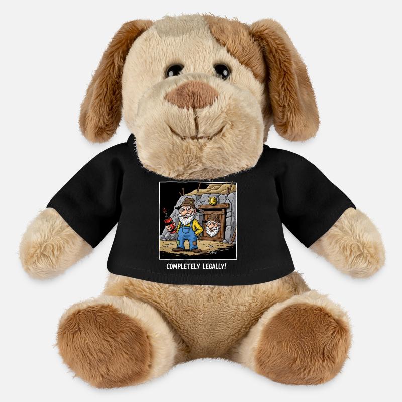Dynamit-Miner ! - MiniFeet® Hund Helge - Schwarz