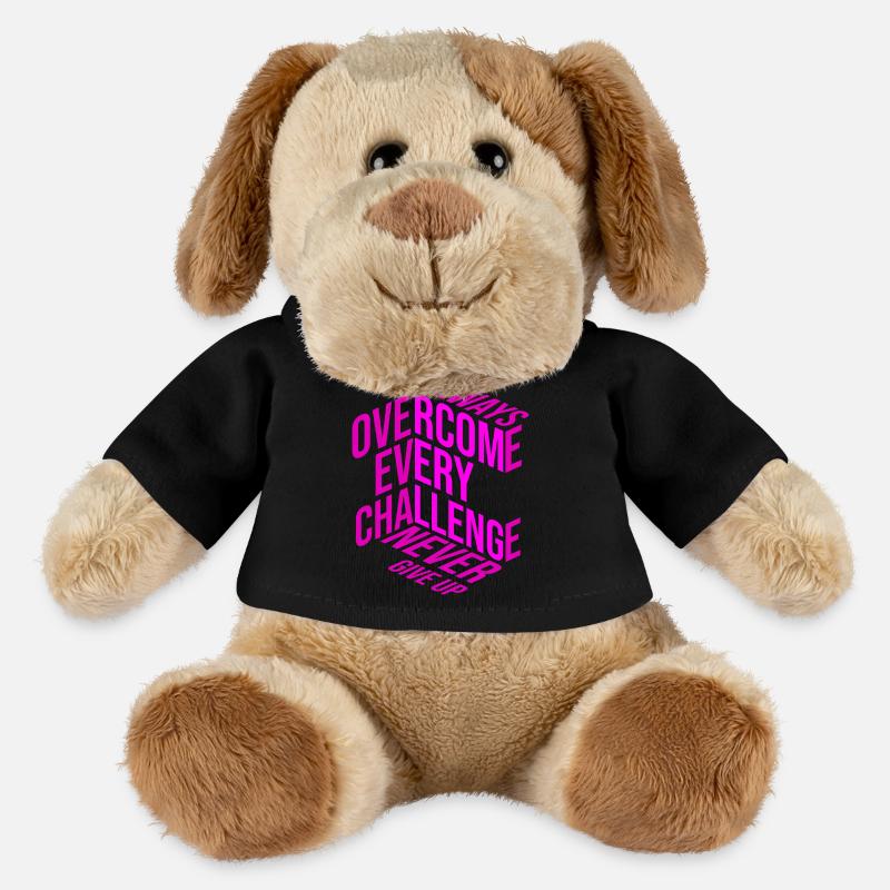 Never give up - MiniFeet® Dog Helge - black