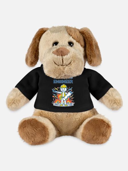 Trust Me, I'm an Engineer - for dark background - MiniFeet® Dog Helge - black