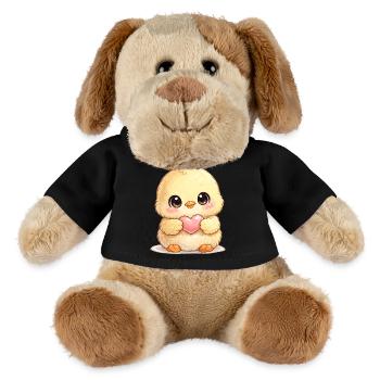Petit petit petit cœur - Chien en peluche Helge MiniFeet® - noir - Devant