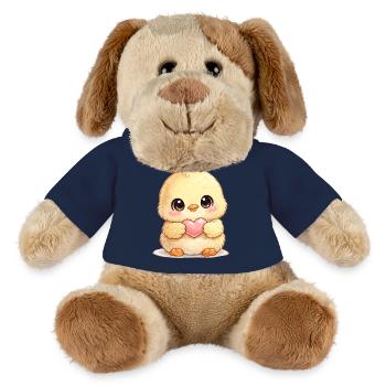Kuschelküken mit Herz - MiniFeet® Hund Helge - French Navy - Vorne