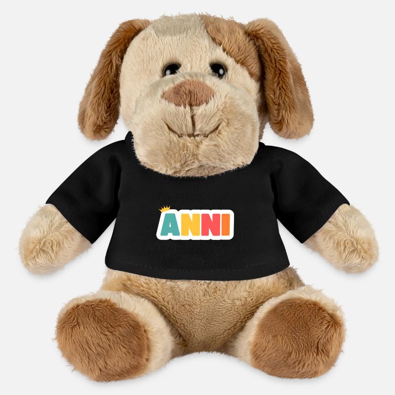 Anni! Personalisierbar - MiniFeet® Hund Helge - Schwarz