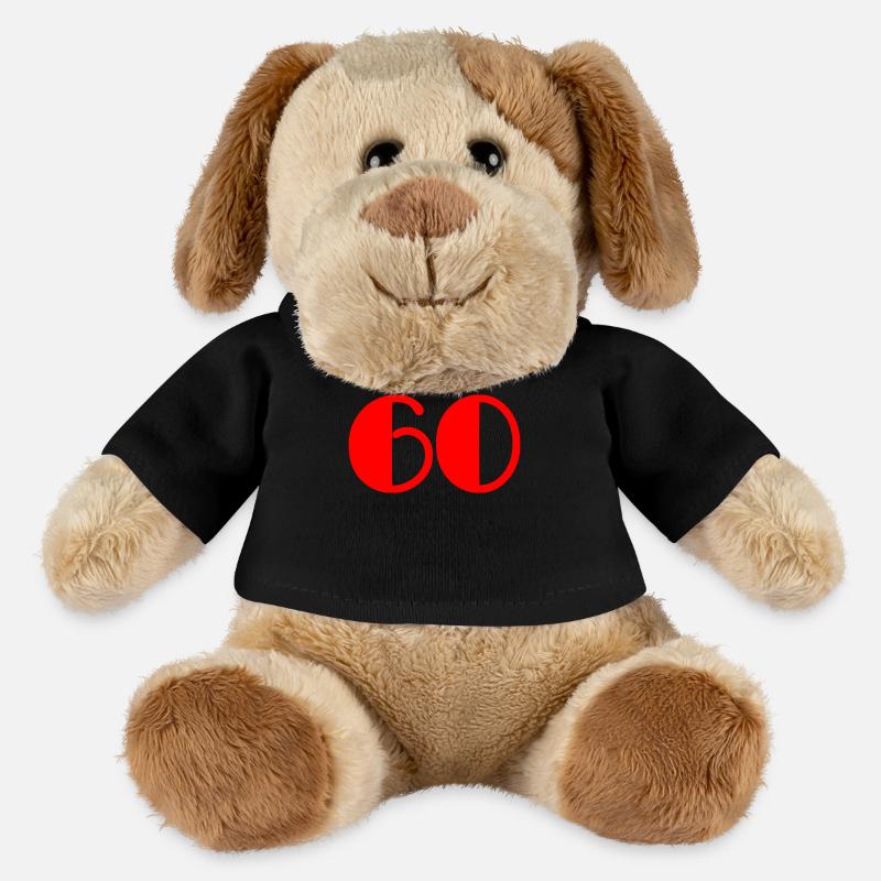 60. 60 ANS. 60e ANNIVERSAIRE. ANNIVERSAIRE 60 ANS. - MiniFeet®-hunden Helge - sort