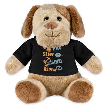 Eating, sleeping, digging, repeating - MiniFeet® Dog Helge - black - Front