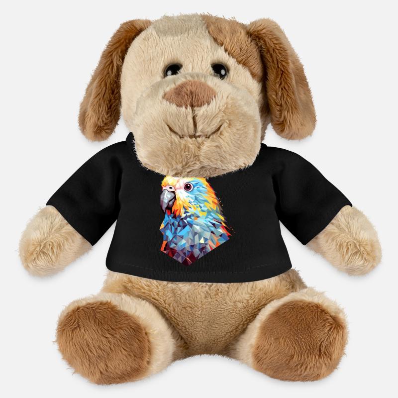 Wellensittich Polygon Vogel Wellensittiche - MiniFeet® Hund Helge - Schwarz