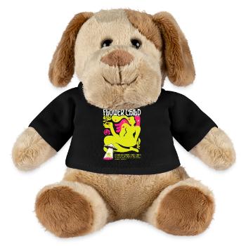 Blühende Gelassenheit Umarmen Sie Ihr Iner-Blumenkind - MiniFeet® Hund Helge - Schwarz - Vorne