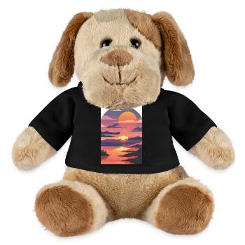 Sommerurlaub am Meer - MiniFeet® Hund Helge - Schwarz - Vorne