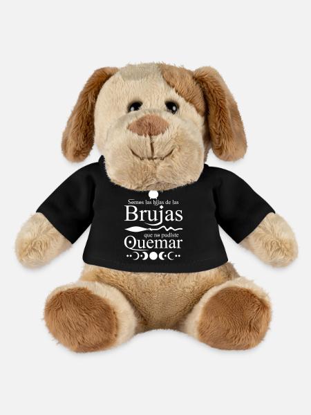 Les filles des sorcières que vous ne pouviez pas brûler. - Chien en peluche Helge MiniFeet® - noir