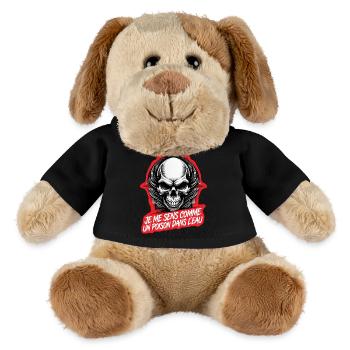 POISON DANS L'EAU #1 - let's talk - Chien en peluche Helge MiniFeet® - noir - Devant