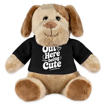 Hier draußen süß sein - MiniFeet® Hund Helge - Schwarz - Vorne