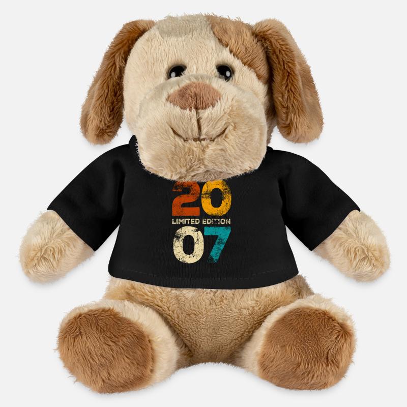 Vintage 2007 Limited Edition - Geburtstag Geschenk - MiniFeet® Hund Helge - Schwarz