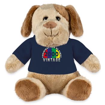 Vintage 2000 Retro - Bursdag - MiniFeet® Dog Helge - french navy - Front