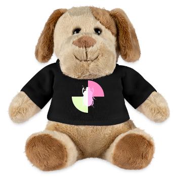 Duo White Pastel Pink - MiniFeet® Dog Helge - black - Front